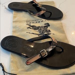Burberry Sandals basically new only worn few times will come with dust bag